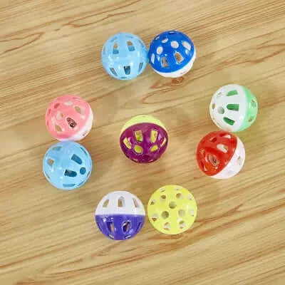 3er Set Haustier Spielzeug Ball mit Glocke Glöckchen Hunde und Katzenspielzeug 4 cm jetzt kaufen