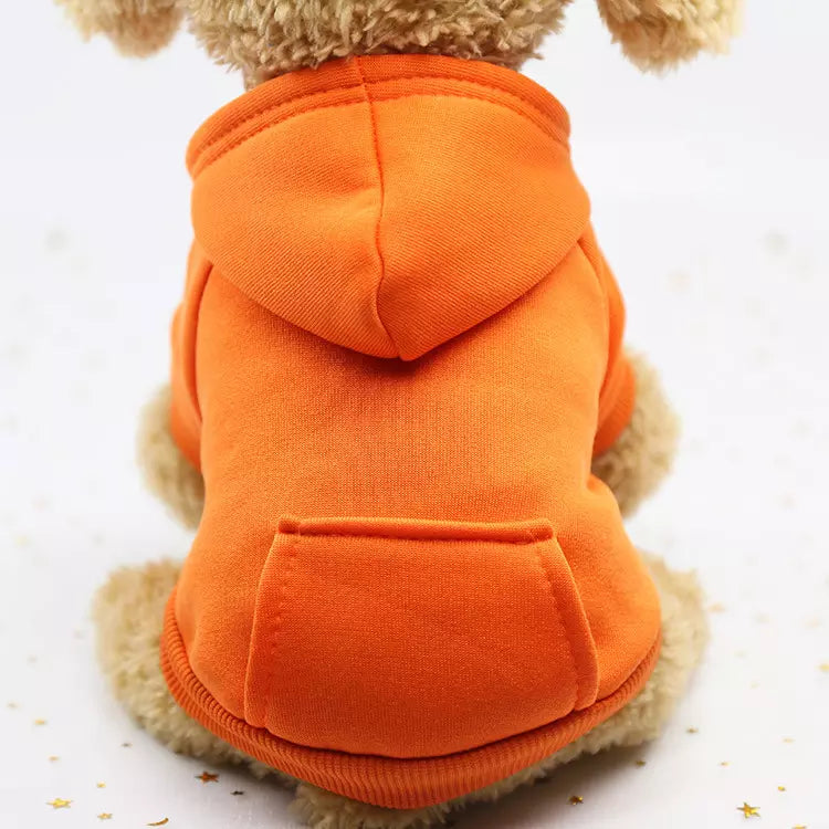 Hoodie Sweater Hundesweatshirt Sweatshirt Pullover Pulli für Hunde Detailbild Orange