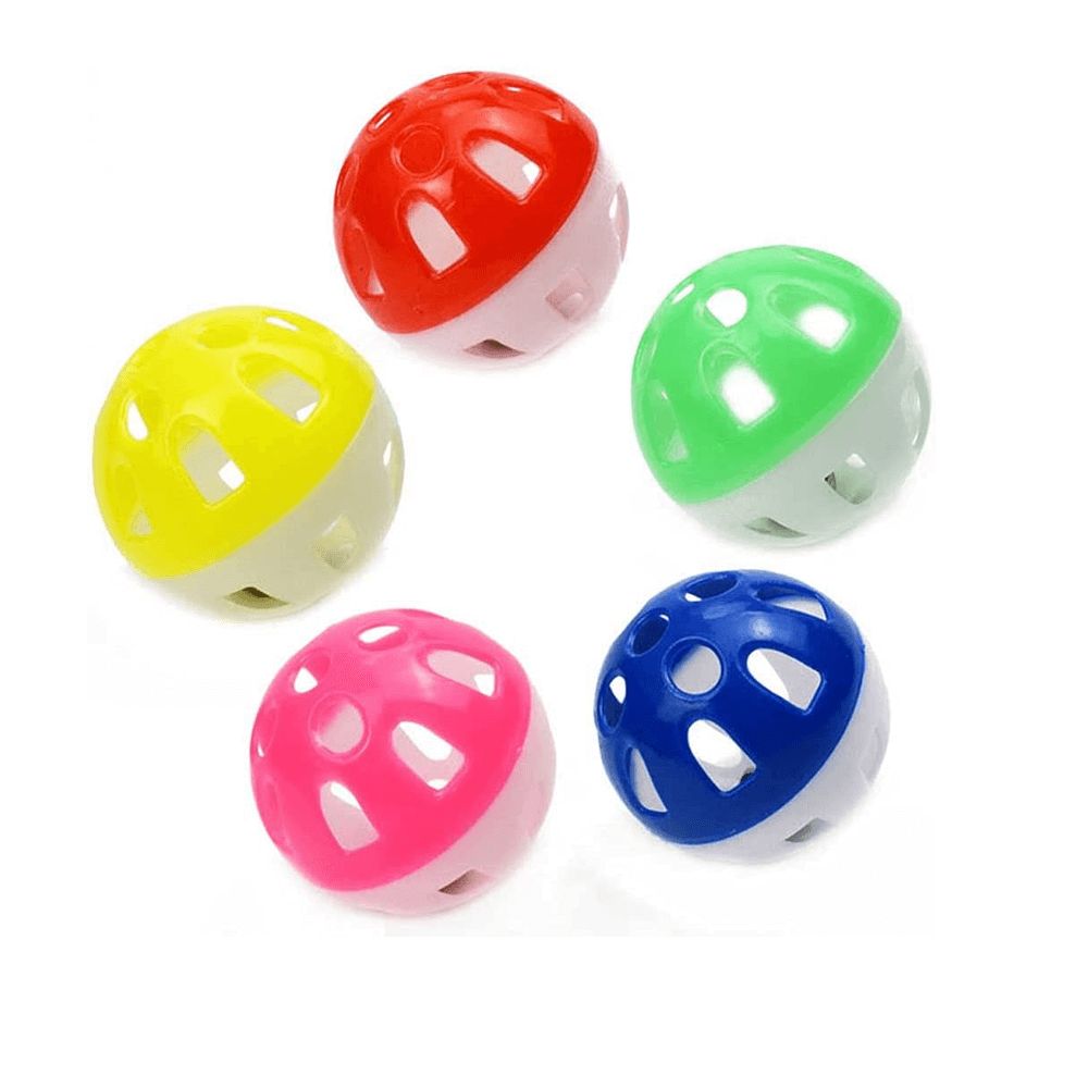 3er Set Haustier Spielzeug Ball mit Glocke Glöckchen Hunde und Katzenspielzeug 4 cm jetzt kaufen