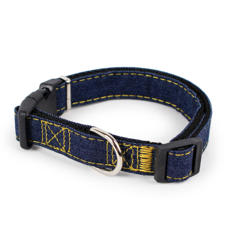 Pipitao Hunde Halsband in Jeansoptik