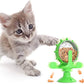 Haustier Katzenspielzeug Windmühle Futterautomat Futterspender Haustierbedarf Rotierend Detailbild Grün